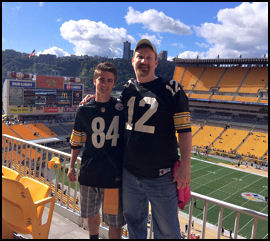 Father and Son Heinz Field